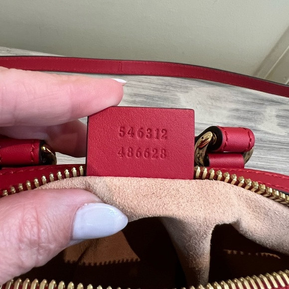 GUCCI GG Supreme Monogram Blooms Mini Boston Navy Blue Hibiscus - Picture 14 of 16